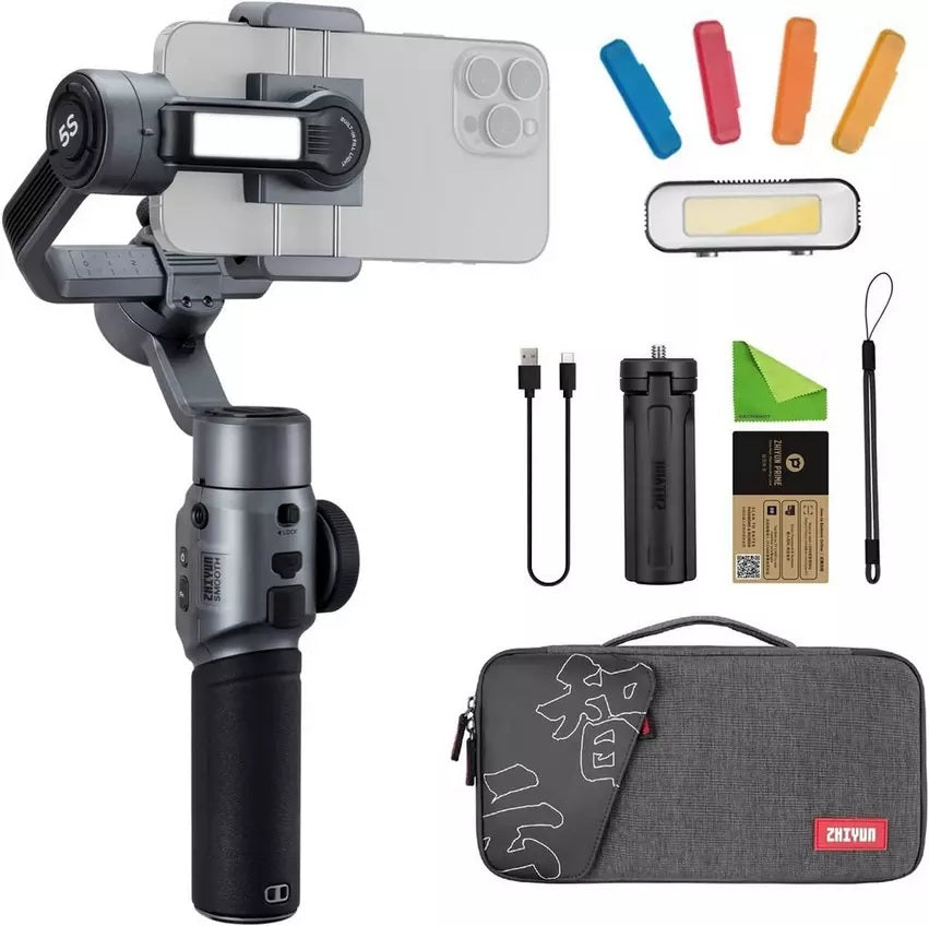 Zhiyun Smooth 5S COMBO SM118 3-Axis Motorized Handheld Gimbal Stabilizer For Smartphones