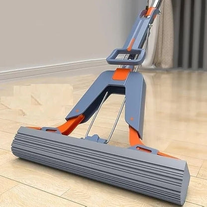 Sponge Mops for Floor Cleaning,Absorbent Sponge Mop,Squeeze Sponge Roller Mop for Kitchen Bathroom O
