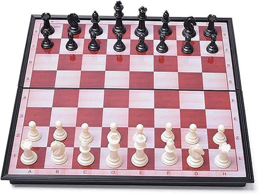 Mini Chess Set with Magnetic Pieces and Foldable Chess Board (17.5 X 17.5 Cm)