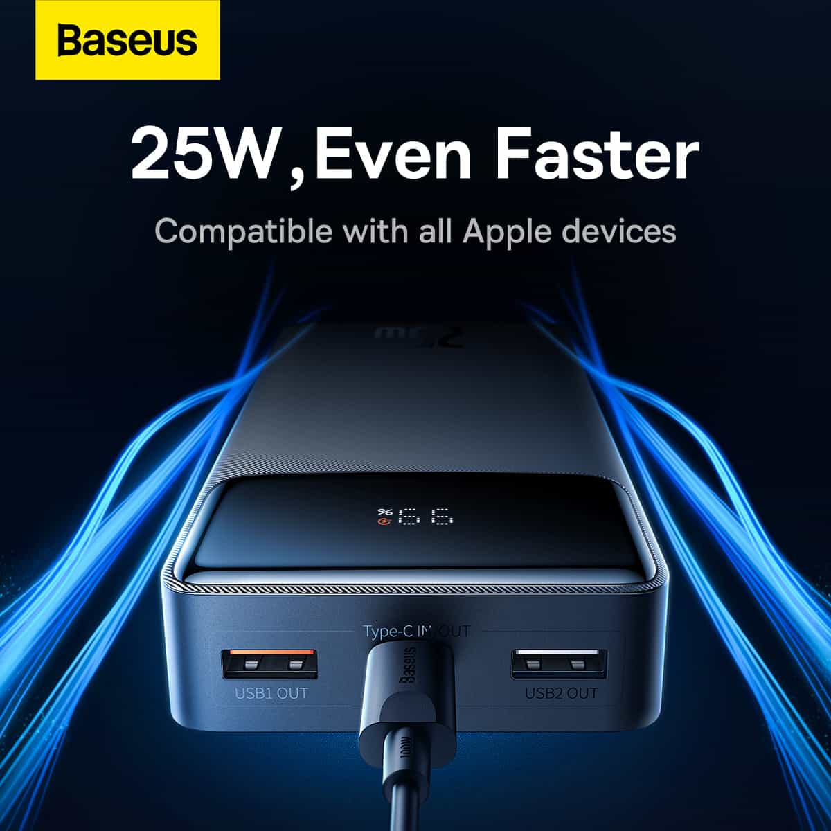 Baseus Bipow Digital Display Fast charge Power bank 20000mAh 25W