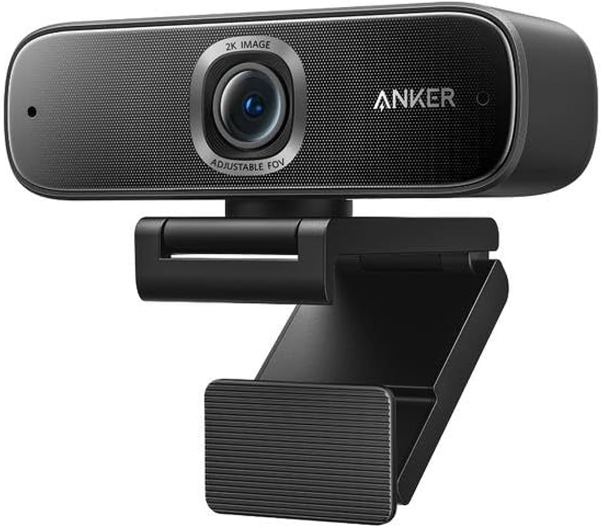 Anker PowerConf C302 Smart Full HD Webcam, AI-Powered Framing & Autofocus, 2K Webcam with Noise-Cancelling Microphones