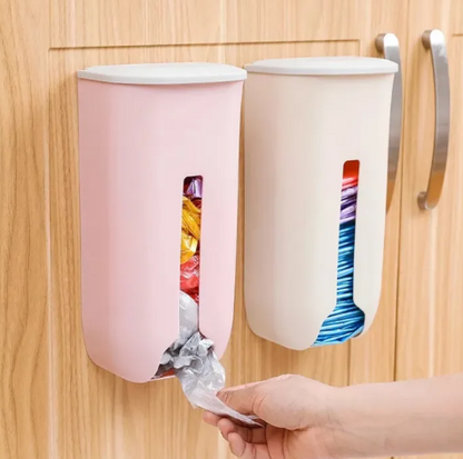 Wall Mount Grocerey Garbage Bag Storage Organizer