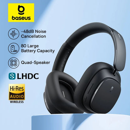 Baseus Bowie H1 PRO Wireless Headphone Hybrid -48dB Active Noise Cancellation Bluetooth Headset