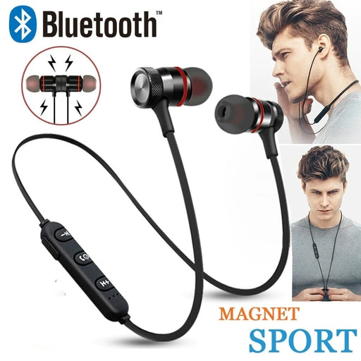 Sport Bluetooth Wireless Magnetic Sports Earphone with Mic, 6Months Warranty