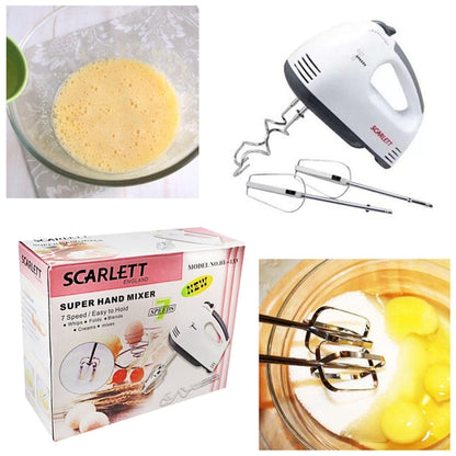 Scarlet 7 Speed Hand Mixer Egg Beater