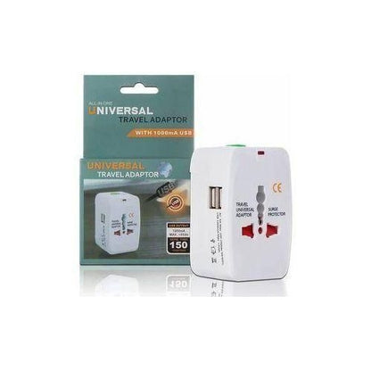 All in One Universal Travel Adaptor with 2 USB Port