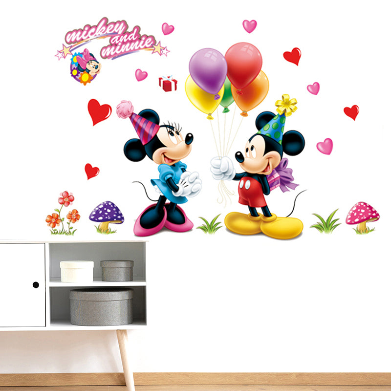 Mickey Mouse Home Decoration animals tree bridge baby children cartoon bedroom room decor wall stickers removable kids nursery decal sticker Wall Decoration Stickers wall deco Mickey Balloon