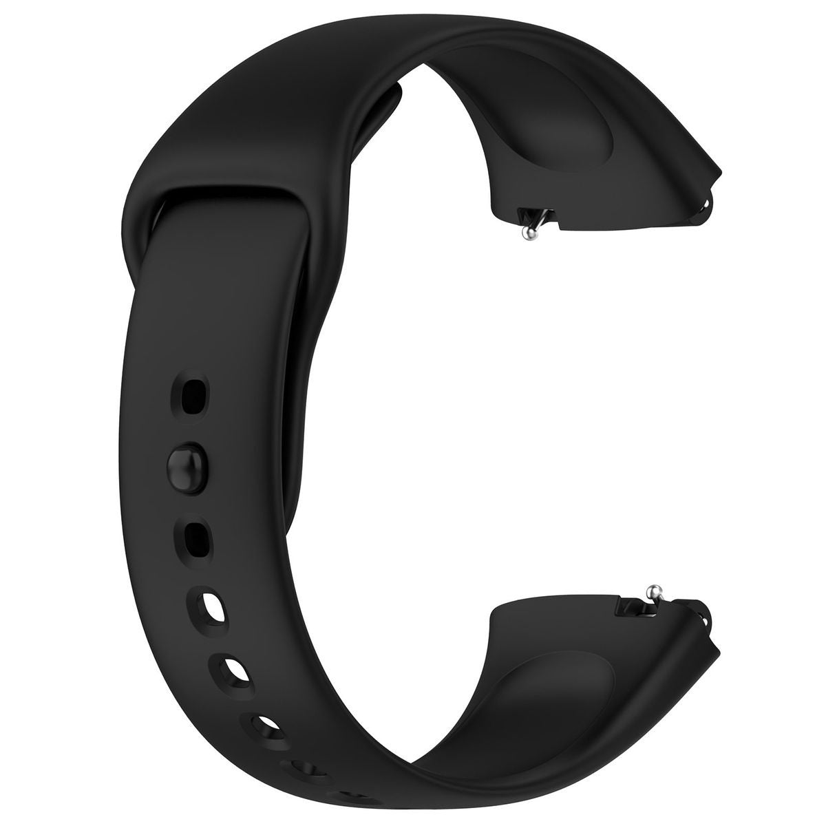 Silicone Strap Compatible with with Xiaomi Redmi Watch 3 - Black