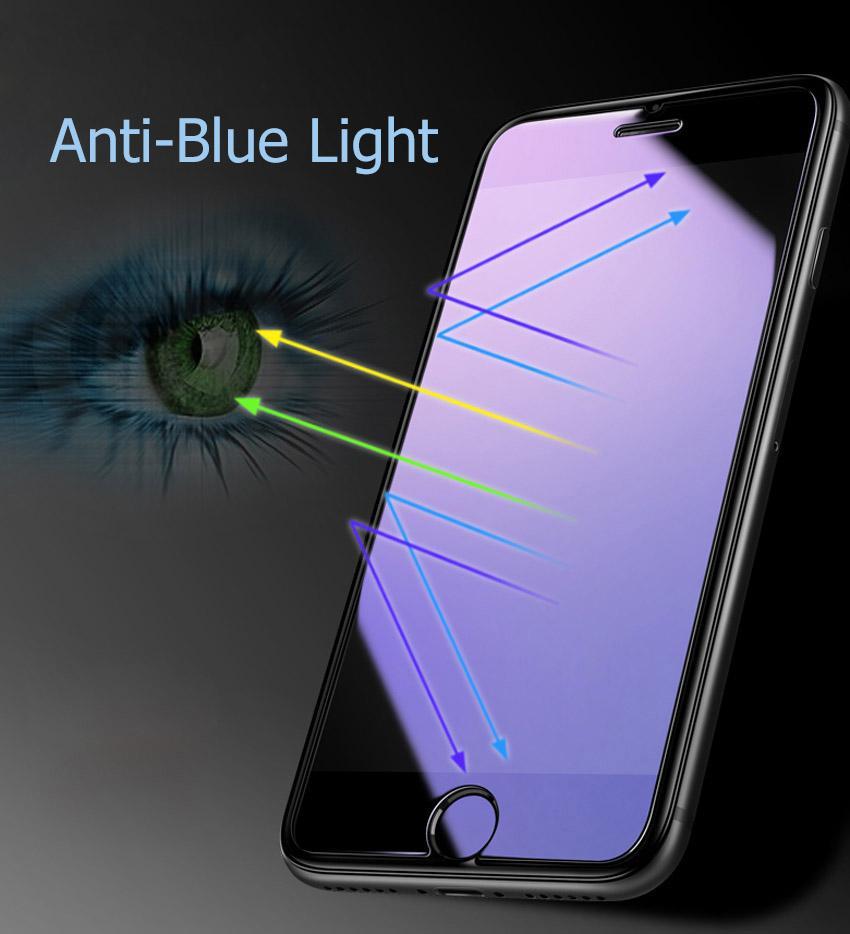 X-Level Anti-Blue-Ray 3D Tempered Glass Full Screen Protector for Apple iPhone 8 Plus - Black