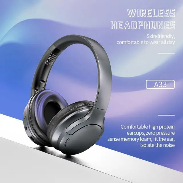 Celebrat A33 Super Bass ANC Noise Reduction Bluetooth Headphones