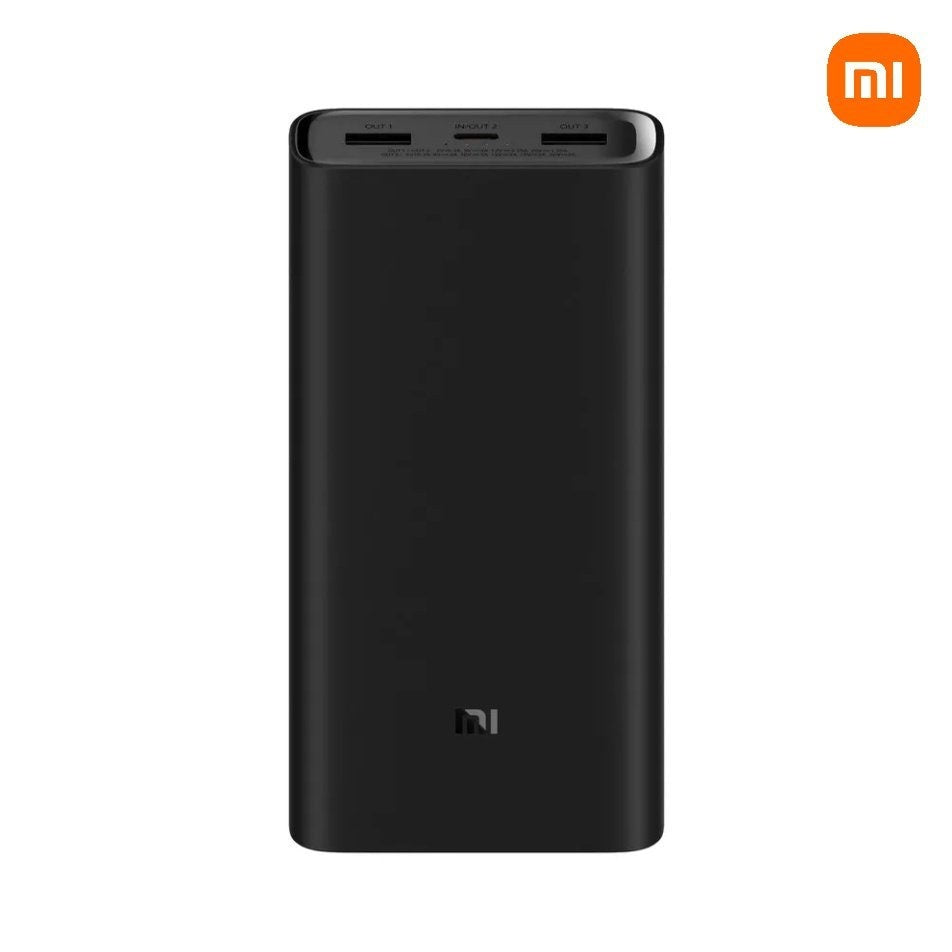 Xiaomi MI 50W Power Bank 20000mah, USB-C Input/Output Plus 2 USB-A Output, Charge 3 Devices Simultaneously, Output Up to 50W