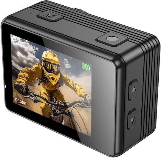 Hoco DV103 Action Camera HD (1080p) Underwater (with Case) with Screen 3" and Wi-Fi 30M Waterproof + Dual Display