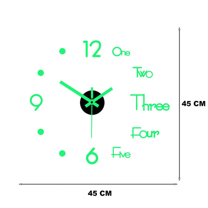 New Radium Wall Clock Modern 3D Acrylic Mirror Wall Clock wall sticker, Wall Decoration Clock Plastic mirror Wall Deco 3D Modern Acrylic Butterfly Flower Mirror Wall Clock Butterfly Wall clock watch
