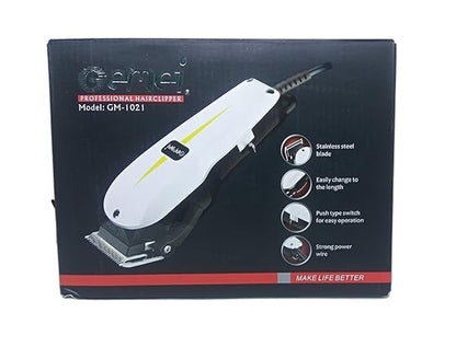 Geemy GM 1021 Professional Hair Trimmer Clipper Smooth and Powerful Grooming Experience
