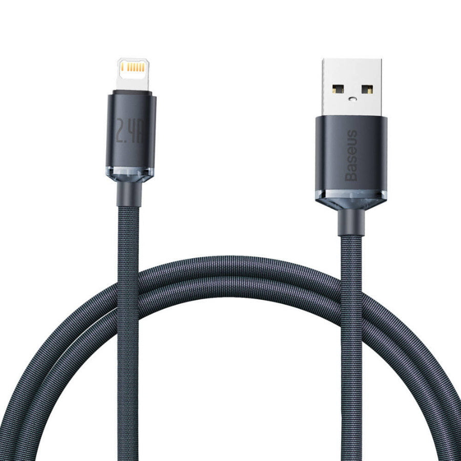 Baseus Crystal Shine Series 2.4A USB to Lightning Fast Charging Data Cable 480Mbps