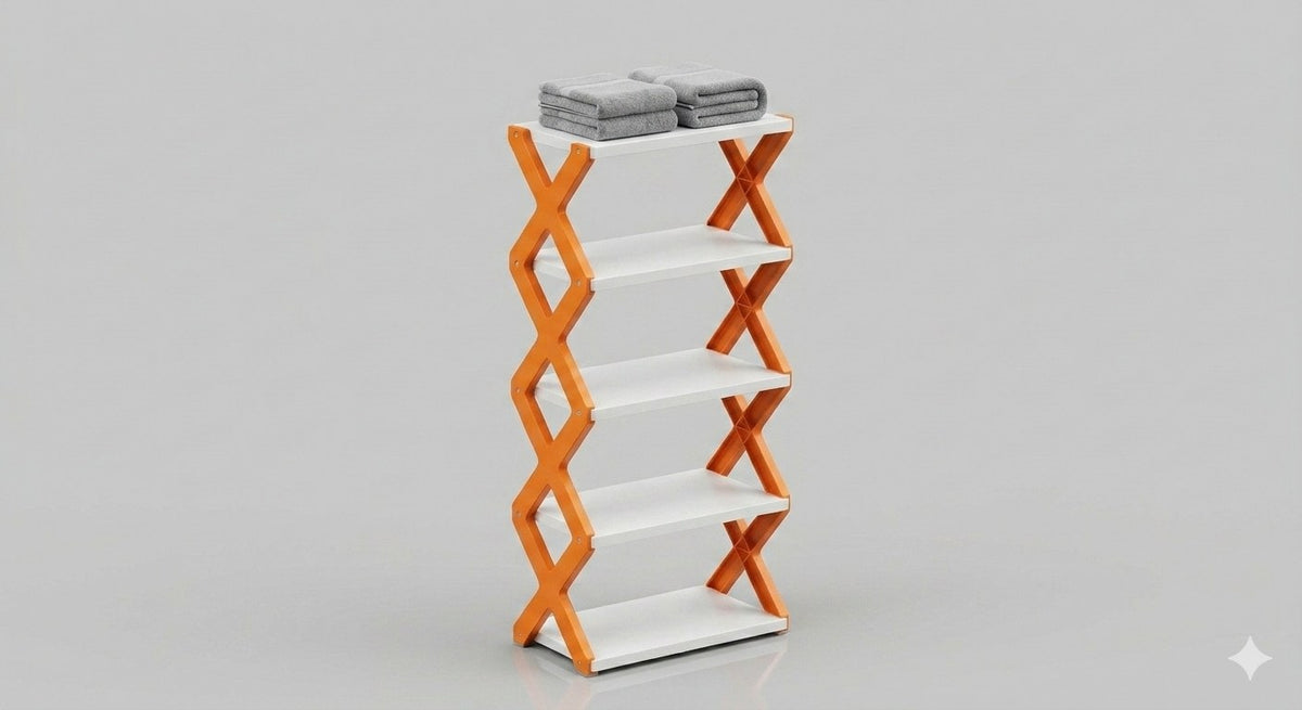 5-Layer Shoe Shelf Organizer: Compact Multi-Layer Shoe Stand & Chappal Cabinet for Home