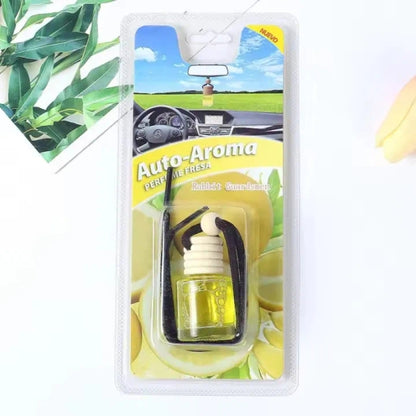 Car Aroma Scented Mini Bottle Lemon Yellow Color One Pc