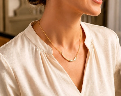 Golden Aura Minimalist Necklace