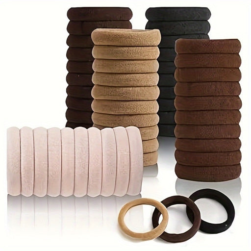 50Pcs Soft Elastic Hair Ties Hair Bands Decorative Hair Accessories Set for Baby Girls