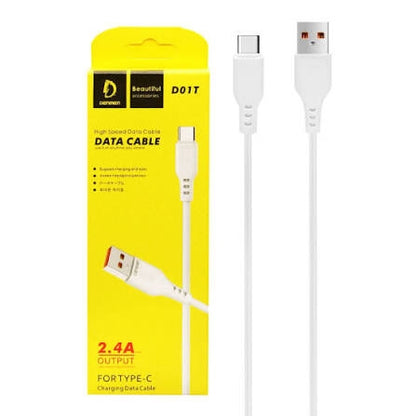 Denmen High-Speed Data & Charging Cable 2.4a Micro USB / Type-C / Lightning