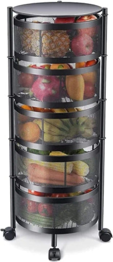 Round Layered Shelf Storage Rack Kitchen