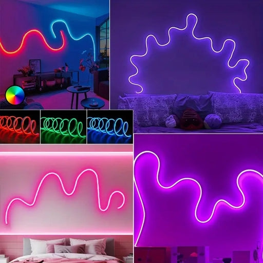NEON LED Strip Light 5 METER Waterproof Narrow Lamp Neon Sign Light 2835 Flexible Rope