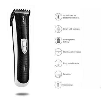 Gemei GM-769 Rechargeable Hair & Beard Clipper with Precision Trimmer for Smooth Grooming