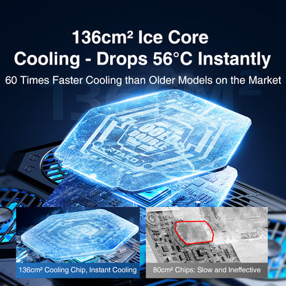 Rtako LZ-D12 Semiconductor Laptop Cooler with Hight Adjustable Stand