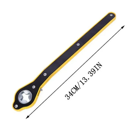 Labor-Saving Car Jack Ratchet Wrench: Heavy-Duty Tire Lift Spanner & Lug Tool for Garage Repairs