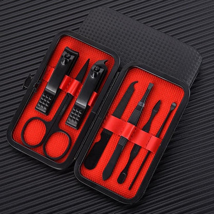 7 In 1 Pcs Manicure and Pedicure Set Black Color