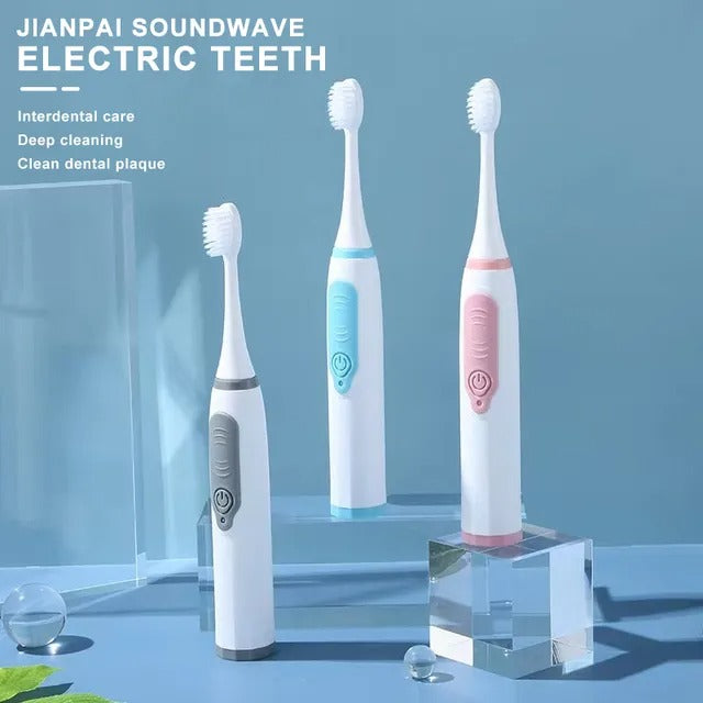 Electric Toothbrush for Adults Ipx7 Waterproof Acoustic Toothbrush 3 Soft Toothbrushes