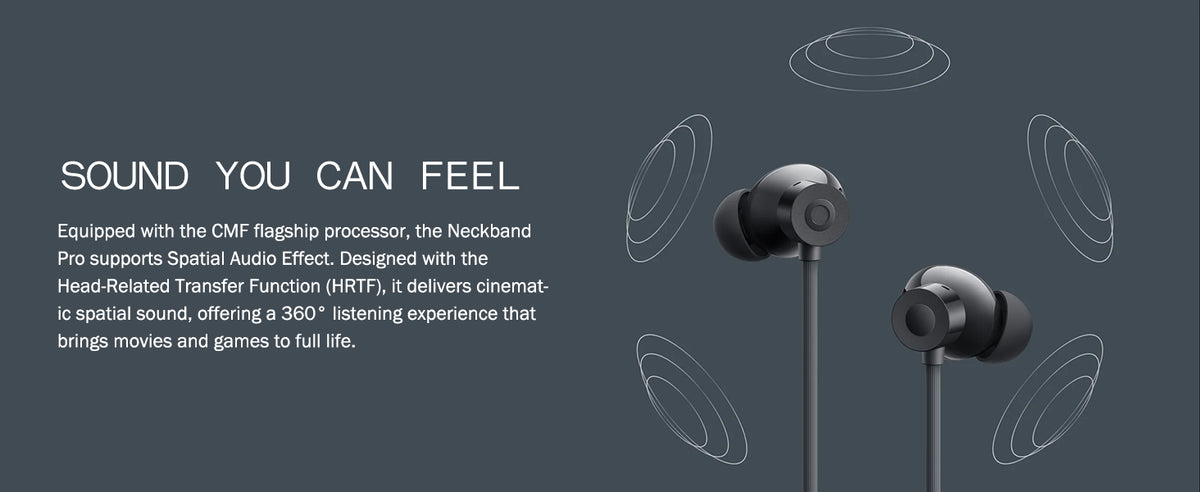 CMF BY NOTHING Neckband Pro Bluetooth Headphones,50dB Hybrid Active Noise Cancelling Earbuds with 5 HD Mics,IP55 BT5.3 37Hours Long Play time Dual Device Connection Neckband Headphones