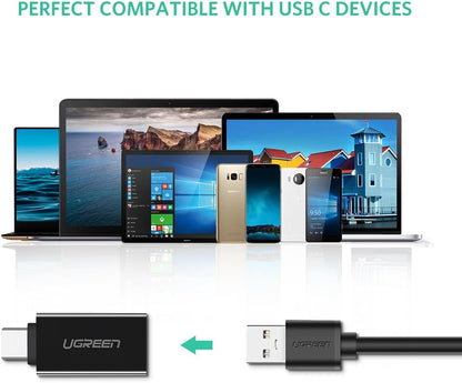 UGREEN Type-C to USB-A OTG Adapter (Black) - 20808