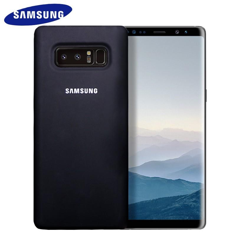 Soft Silicone Premium Case For Galaxy Note 8  - Black