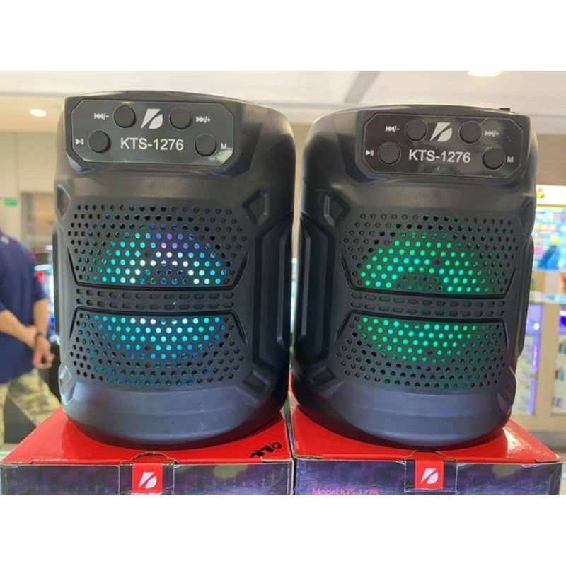 Wireless Portable Bluetooth Speaker with Micro SD, USB Flash & FM Radio Support, Assorted Color Blue