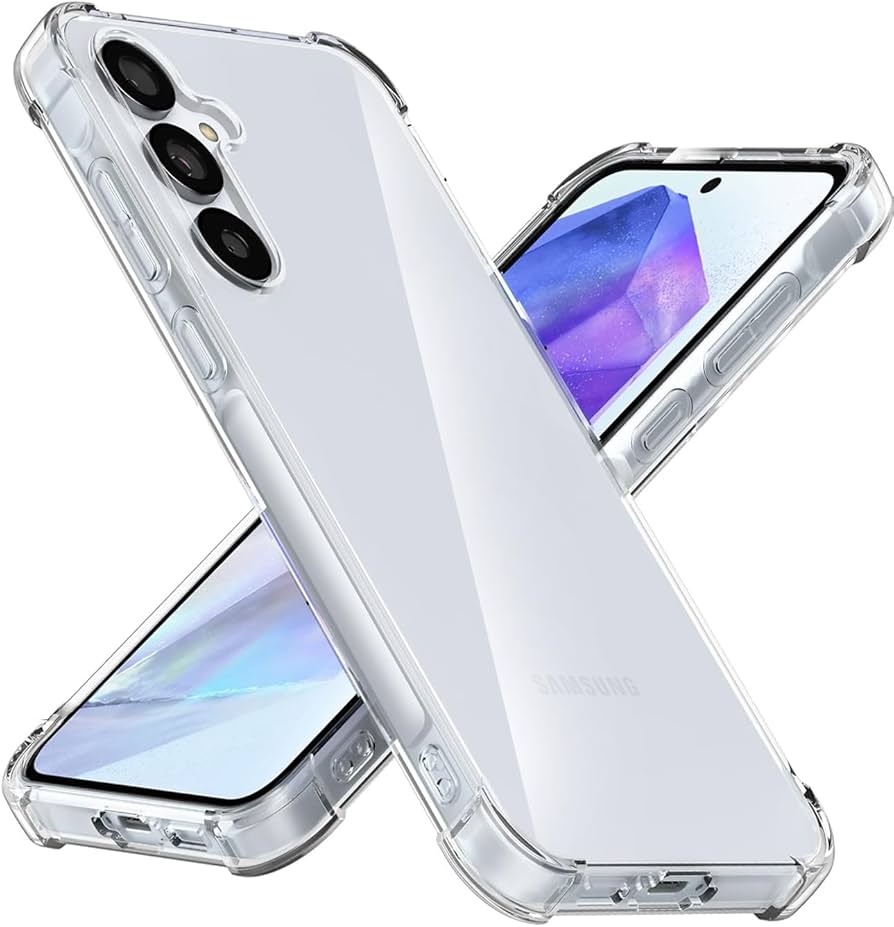 Samsung Galaxy A55 5G / A35 /A25 /A15 Case Clear TPU Four Corners Cover Transparent Soft