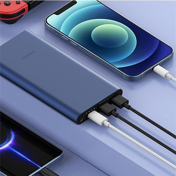 Xiaomi Orginal Mi 10000mAh 22.5w USB-C Power Bank - Silver / Blue