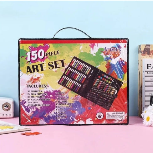 150 Pcs Deluxe Drawing Art Set Colouring Toy Set for Kids