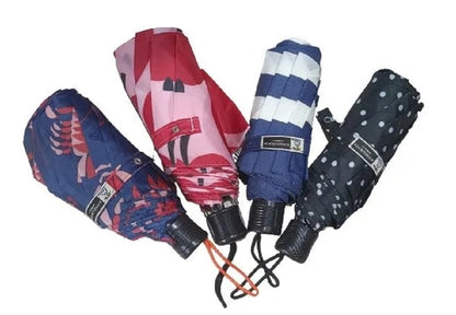 Women's Folding Umbrella Multicolour Handheld Canopy Unisex Portable