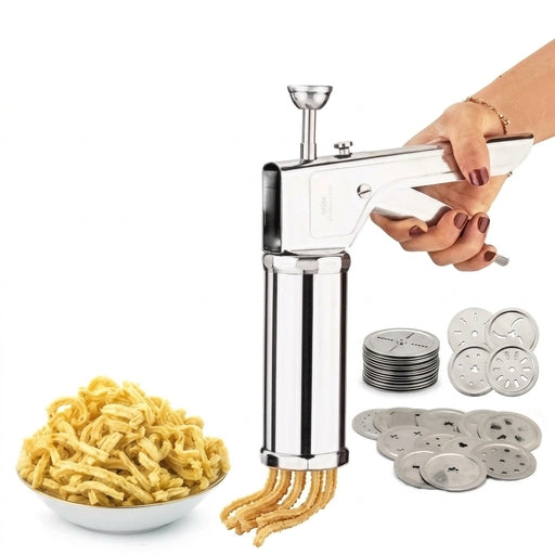 Hand Press Murukku Maker/Idiyappam Maker/Noodles/Cookies Stainless Steel Kitchen Press