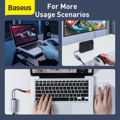 Baseus Steel Cannon Series USB A Gigabit LAN Adapter