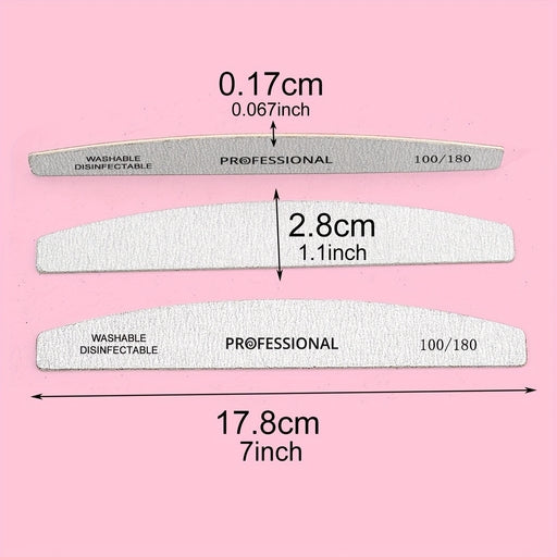 10Pcs Professional Nail File & Buffer Set – Nail Shaping & Polishing Tools for Home & Salon Manicure
