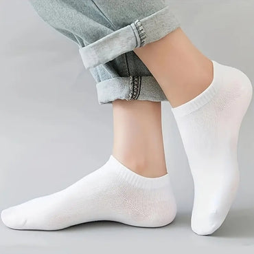 3 Pairs Unisex Low-Cut Ankle Socks – Breathable, Sweat-Absorbing & Comfortable Casual Socks