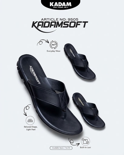 KADAMSOFT 9505 Men’s Comfort Slippers – Black
