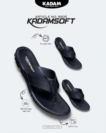 KADAMSOFT 9505 Men’s Comfort Slippers – Black