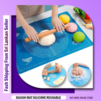 Large Size Silicone Baking Mat Pizza Dough Maker Pastry Kitchen Gadgets Cooking Tools Utensils Bakeware Kneading Accessories Dough mat kitchen tools baking supplies Dough Pizza Dough Non-Stick Maker