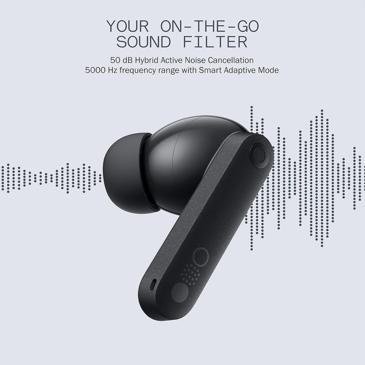 CMF By Nothing Buds Pro 2 Wireless Earbuds with Smart Dial, 50dB Hybrid Noise Cancelling Earbuds Wireless Bluetooth 5.3, 11mm Bass with LDAC, 6 Hi-Res Audio Mics, 43H Playtime, Fast Charging Case