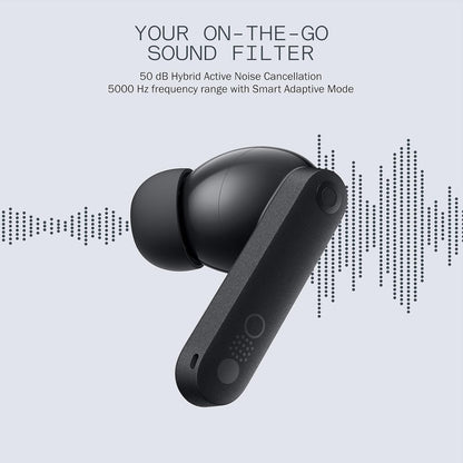 CMF By Nothing Buds Pro 2 Wireless Earbuds with Smart Dial, 50dB Hybrid Noise Cancelling Earbuds Wireless Bluetooth 5.3, 11mm Bass with LDAC, 6 Hi-Res Audio Mics, 43H Playtime, Fast Charging Case