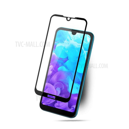 Full Glue Silk Printing Tempered Glass Full Screen Protector for Huawei Y5 2019 / Honor 8S