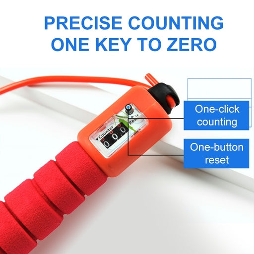 Skipping Jump Rope with Counter - Exercise Fitness Jumping Game for Kids and Adults Sports Activity